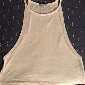 💥final price💥White cropped tank top